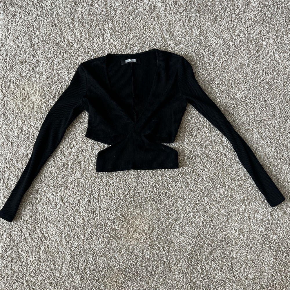 Reformation Cut Out Top